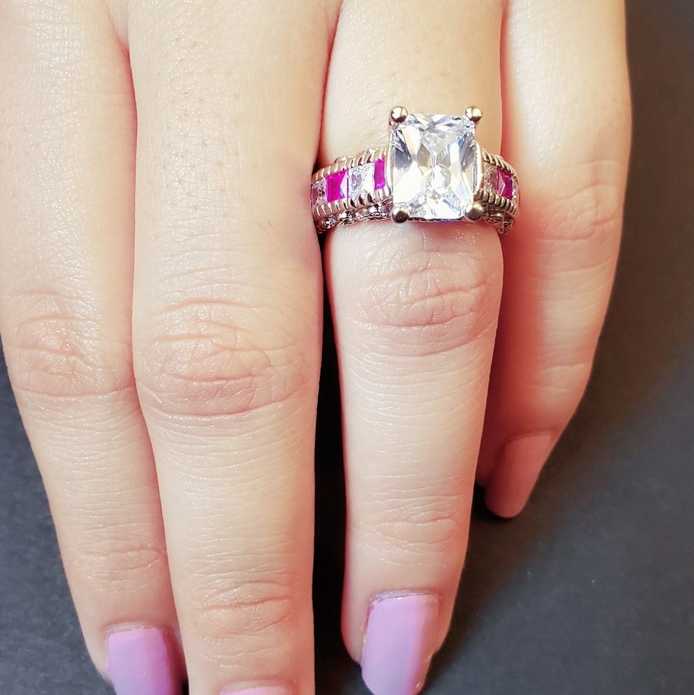 Beautiful costume jewelry ring  .